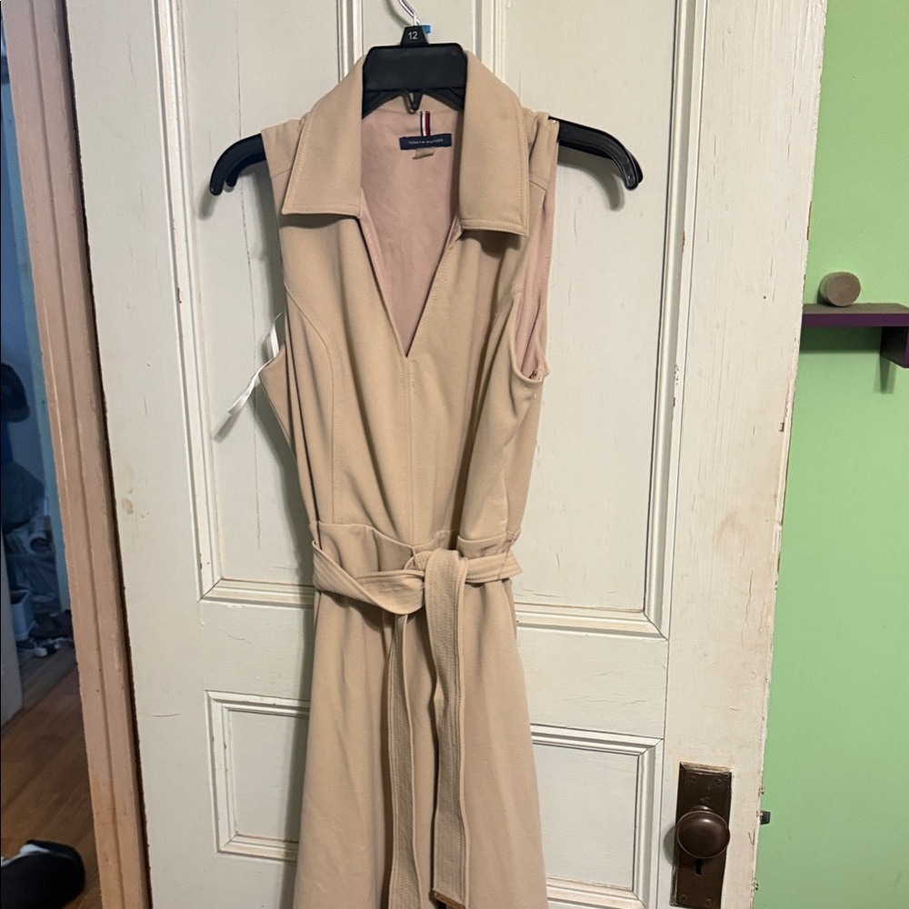 Tommy Hilfiger Beige Midi Dress
